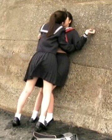 女学生レズビアン 夏紀と晴美/美紀と真紀