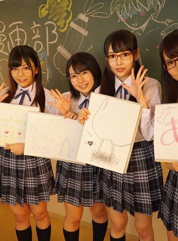 文系女子がレズり合ってSEXを描くエロ漫画研究部｜枢木あおい・皆月ひかる・岬あずさ