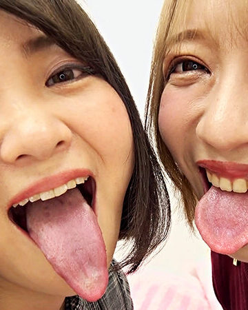 濃密ベロ唾液舐め接吻レズ｜